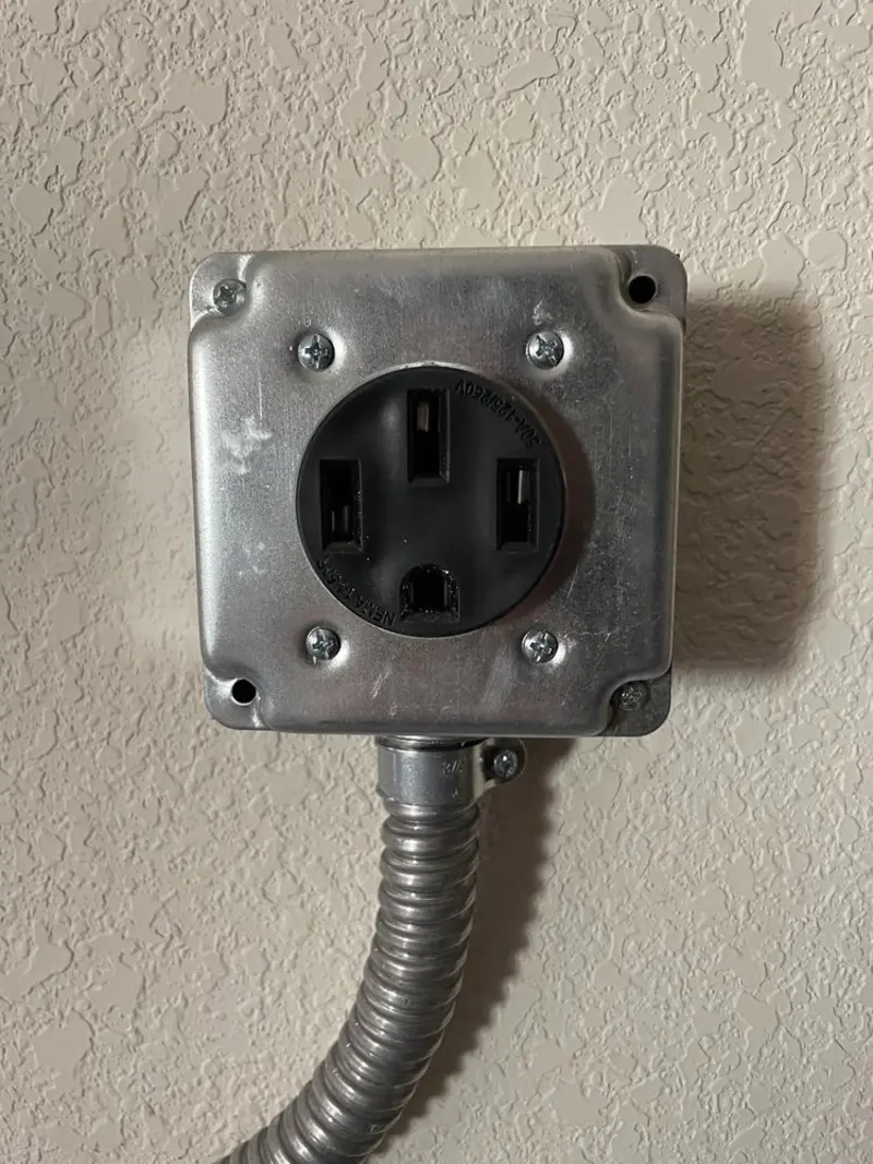 NEMA 14-50 outlet installed for Electrical Panel Upgrade in Eastvale