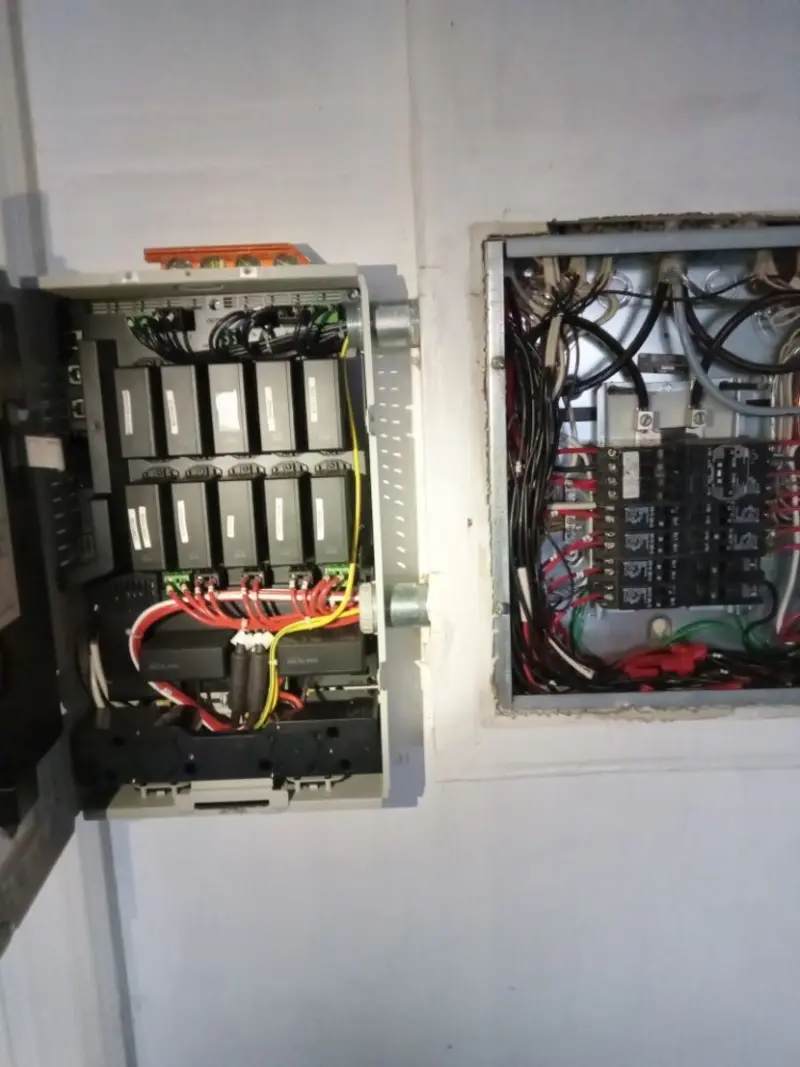 Electrical panel upgrade completed for Security Camera Wiring in Eastvale